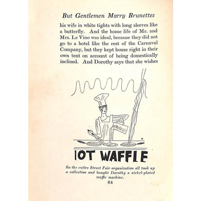 LOOS, Anita [248] pp. Boni & Liveright 1928 7 1/2" x 5 1/4" Intimately illustrated by Ralph Barton But Gentlemen Marry...