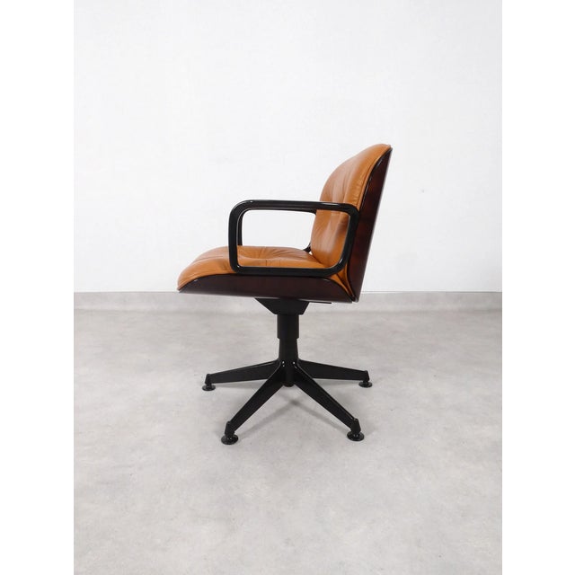 Mid-Century Modern Office Chair by Ennio Fazioli for Mim Roma, 1980s For Sale - Image 3 of 18