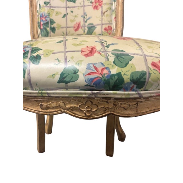 Six French Louis XV Style Laminate Dining Chairs For Sale - Image 4 of 12