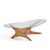 Brown Adrian Pearsall for Craft Associates Mid Century Walnut Jacks Coffee Table For Sale - Image 8 of 9