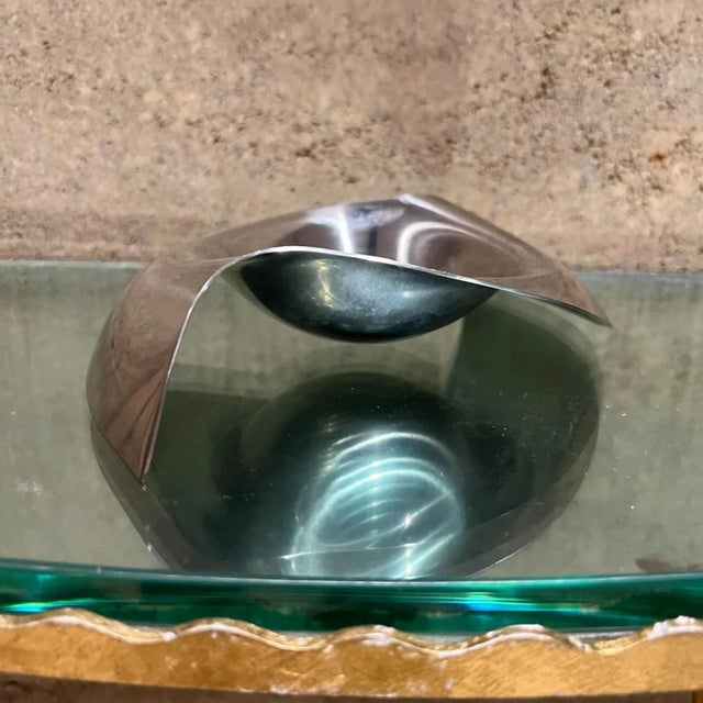 1993 Georg Jensen Denmark Sculptural Stainless Please Pass Me Dish For Sale - Image 9 of 10