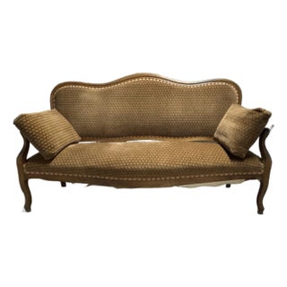 19th Century Walnut French Bench For Sale