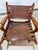 1960s Set of 2 Mid Century Angel Pazmino Hand Tooled Leather Sling Safari Chairs For Sale - Image 9 of 12