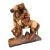 Vintage Native American Warrior on Horseback Figure For Sale