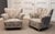 Vintage Danish Wingback Chairs with Jacquard Fabric, 1940s, Set of 2 For Sale - Image 3 of 16