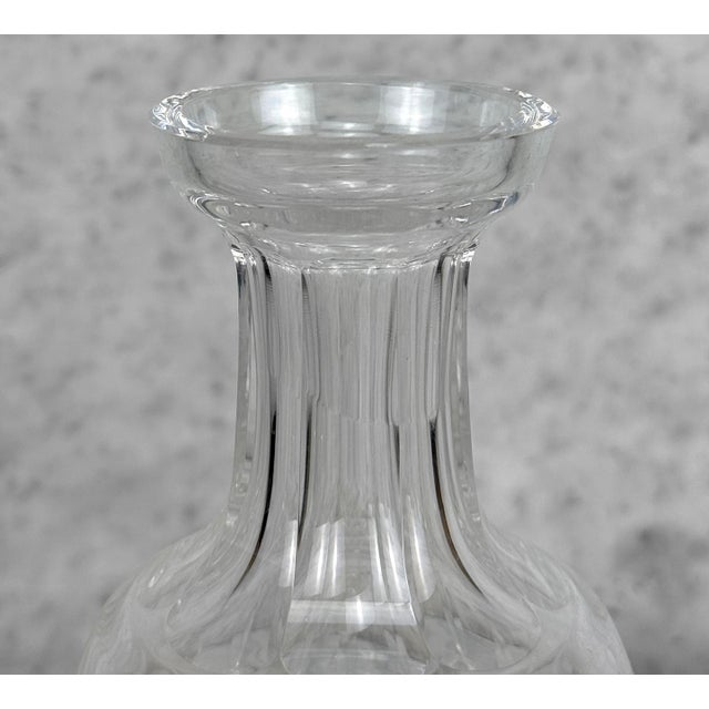 Antique 12" Victorian Crystal Liquor Decanter W/ Stopper For Sale - Image 6 of 9