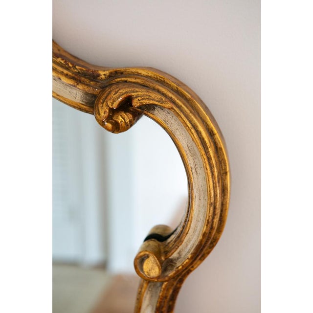 Rococo Vintage Gold Gilt Wall Mirror For Sale - Image 4 of 5