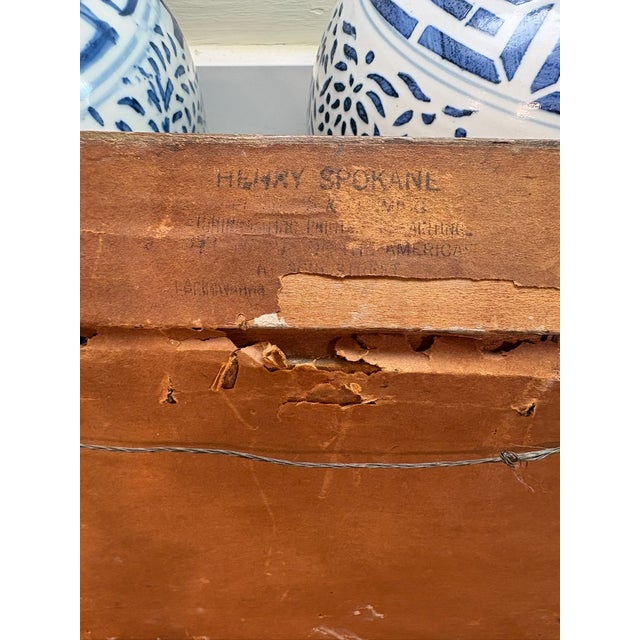 Vintage Mini Oil Wood Landscape Paintings in Distressed Ornate Wood Frames – Set of Three For Sale - Image 16 of 16