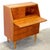 Brown 1950s Danish Teak Secretary Desk With Hidden Vanity & Mirror For Sale - Image 8 of 11