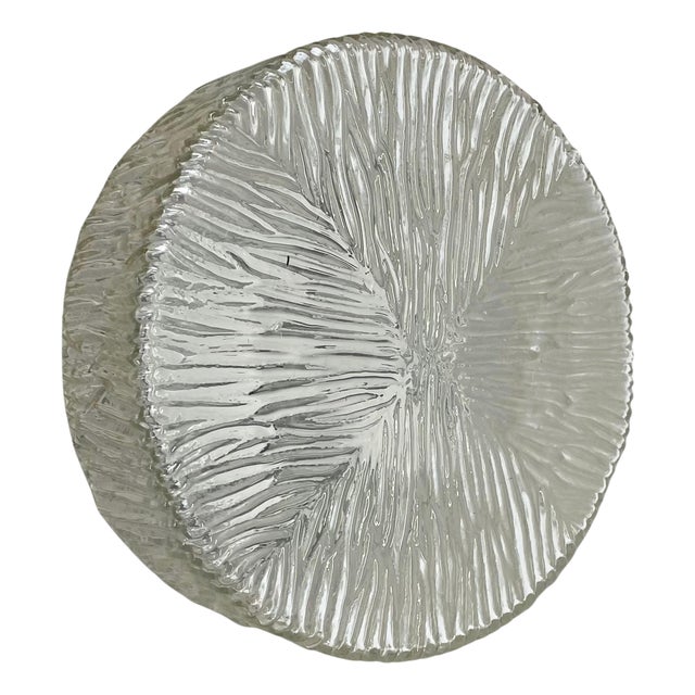Textured Wall Ceiling Light in the style of Helena Tynell for Glashütte Limburg, 1960s For Sale