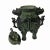 Chinese Green Black Ancient Rhino Head Accent Ding Display Vessel For Sale - Image 4 of 5