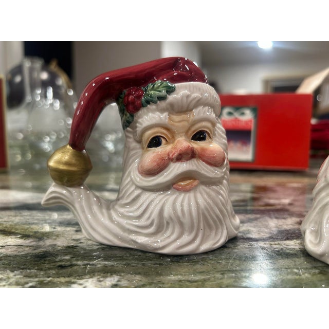 Fitz and Floyd Vintage Fitz & Floyd Santa Salt & Pepper Shakers For Sale - Image 4 of 4