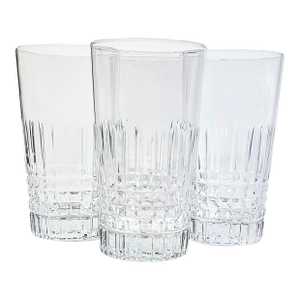 Vintage Cut Glass Highballs - Set of Four