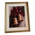 Substantial 40” Tall Framed Christmas Bell Wall Canvas Art With Ornate Gilt Wood Frame & Silk Mat For Sale