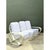 Mid-Century Modern Vintage Paul Frankl Six Strand White Rattan Sofa For Sale - Image 3 of 12