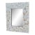 Vintage Mosaic Mother of Pearl Framed Wall Mirror For Sale