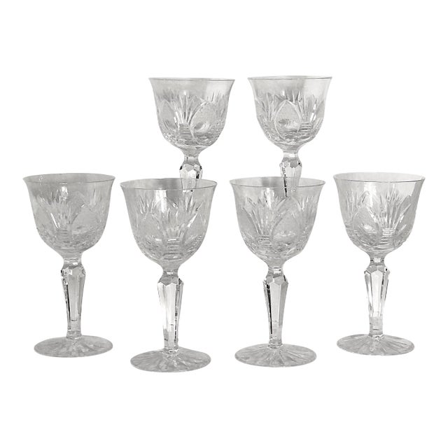 Bohemia Wine Glasses 24% Lead Crystal -Set of 6 For Sale