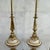 Paint Vintage Mid-Century Modern Stiffel Torchiere Table Lamps Brass & Enamel Hollywood Regency - a Pair For Sale - Image 7 of 12