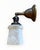 Metal 1920s Tropical Sunset Acid Etched Wall Sconce For Sale - Image 7 of 11
