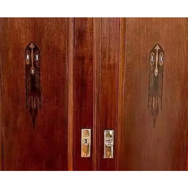Pretty little Art Nouveau chest of drawers 2 drawers Compartments Newly restored