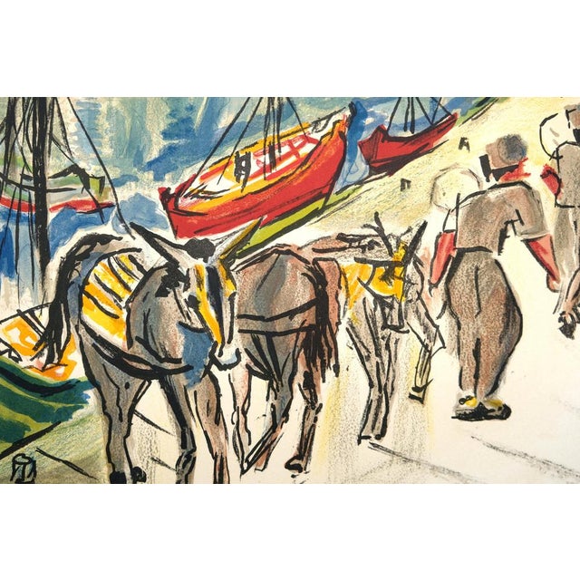 Modern François Desnoyer, Les transporteurs d'Égine, Lithograph For Sale - Image 3 of 9