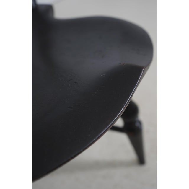 Pair of Dr Dimes Black Bow Back Windsor Side Chairs For Sale - Image 9 of 18
