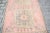 1960s Pale Pink Vintage Pastel Runner Rug For Sale - Image 9 of 11