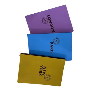 Set of 3 Louis Vuitton City Guides - London, Paris, New York For Sale