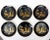 Vintage Carole Stupell Chinoiserie Porcelain Plates- Set of 6 For Sale - Image 9 of 9