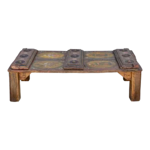Antique Indian Temple Door Coffee Table