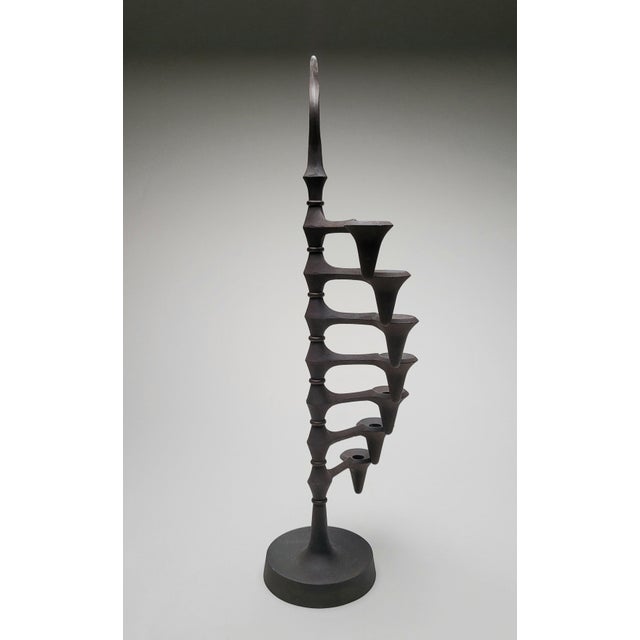Metal 1960s Mid Century Jens Quistgaard Dansk Candle Holder For Sale - Image 7 of 16