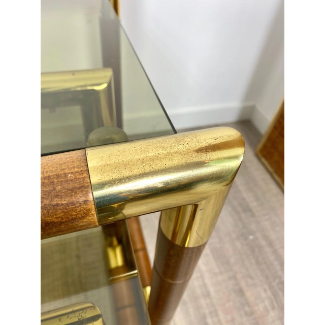 Italian Glass Nesting Tables, 1970s, Set of 3 For Sale - Image 4 of 17