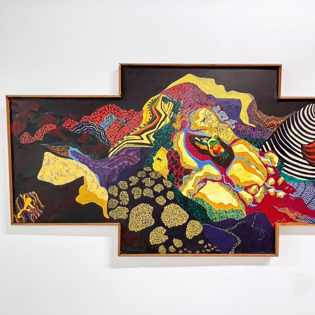 A mural sized (12 foot long) allegorical diptych from a Western Massachusetts estate. According to the family, the artist...