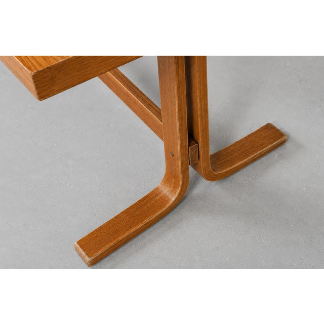 Mid Century Modern Oak Bentwood Entryway Table, C. 1960’s For Sale - Image 9 of 10