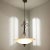Iridescent Glass & Wrought Iron Flowers Pendant Light For Sale - Image 11 of 11