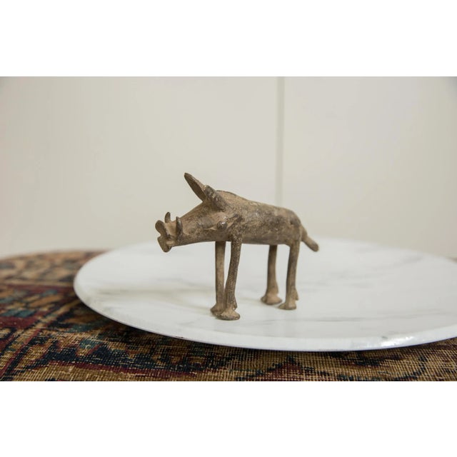 :: Vintage handmade African bronze warthog. Circa mid 20th century and possibly older, this piece has such incredible...