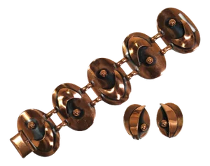 Vintage 1950s Renoir Copper Bracelet Set - 3 Pieces