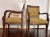 Wood Mid 19th Century Antique Hand Carved Wooden Frame Armchairs - a Pair For Sale - Image 7 of 8