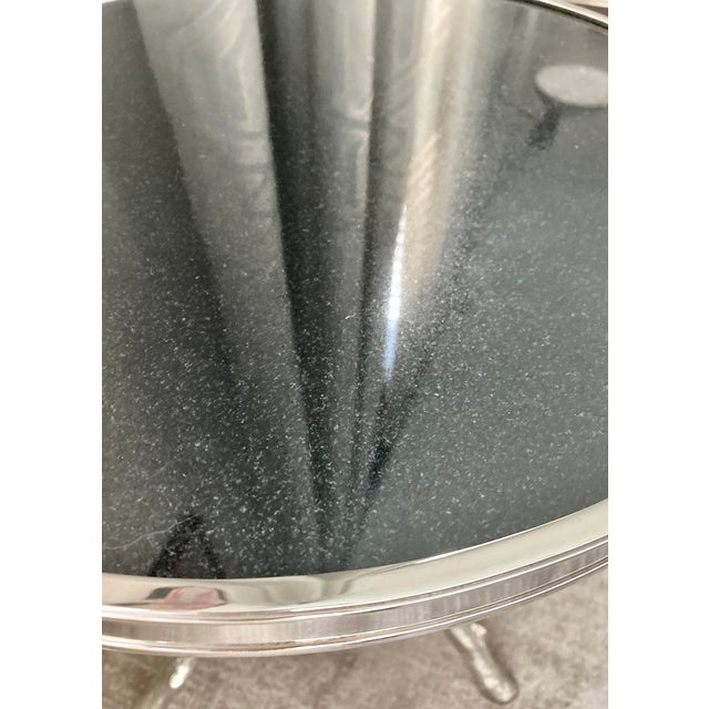 Global Views Silver Twig Side Table With Black Granite Top For Sale In Richmond - Image 6 of 18