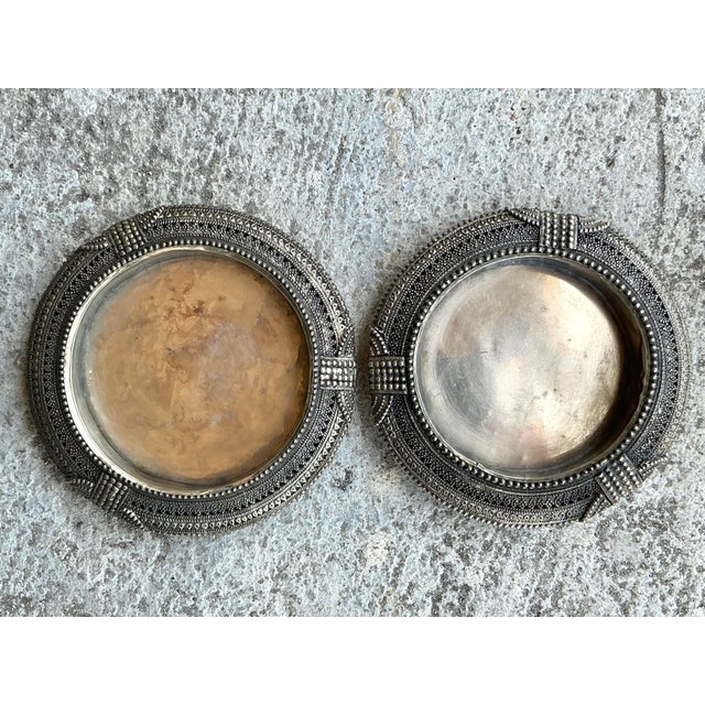 Vintage Tibetan Metal Catch All Tray For Sale In West Palm - Image 6 of 6