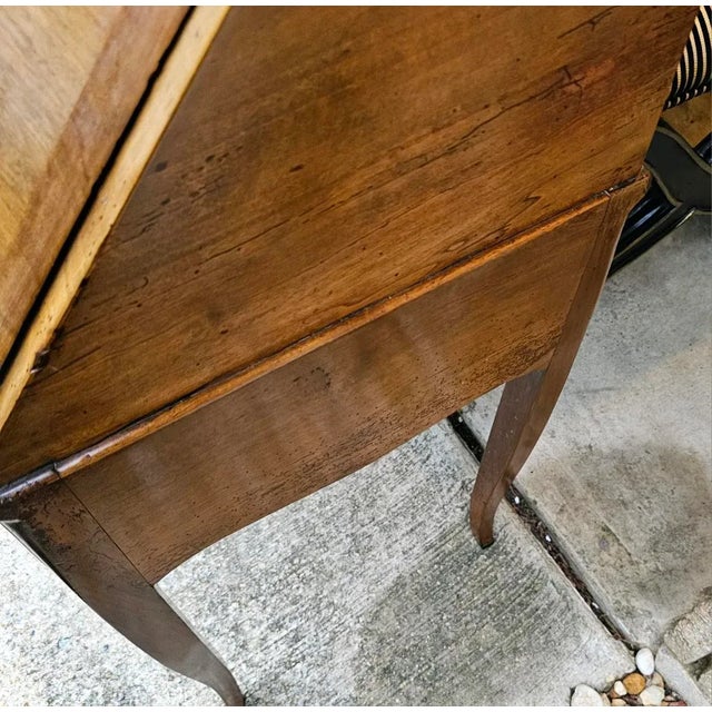 Antique 18th Century Louis XV Yellow Birch Desk "Bureau De Pente" For Sale - Image 16 of 18