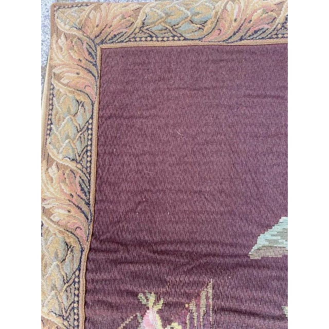 Textile Vintage French Jacquard Tapestry For Sale - Image 7 of 18