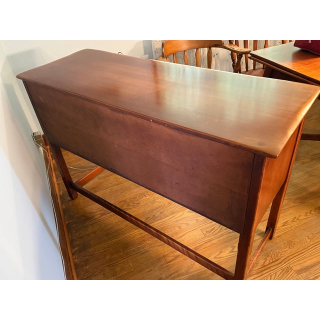 Cushman Colonial Creations Solid Maple Marlboro Buffet Server Cabinet #5-175 Mid-Century For Sale - Image 9 of 9