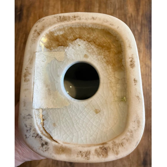 Antique Republic Period Chinese Porcelain Ho Ho Boy Figure in Wucai Glaze 12” For Sale - Image 9 of 12