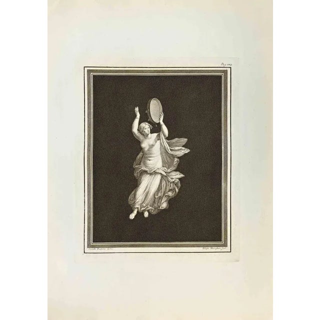 Player from "Antiquities of Herculaneum" is an etching on paper realized by Filippo Morghen in the 18th Century. Signed on...