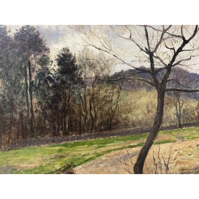 Victor Mytteis Hungarian Country Landscape With Figures C.1902 For Sale In San Francisco - Image 6 of 12