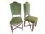 Wood Chairs in Lacquered and Gilded Wood with Green Velvet Upholstery, 1940s, Set of 2 For Sale - Image 7 of 18
