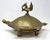 Mid-Century Modern Brass Turtle Vintage Trinket Box With Peacock Finial For Sale - Image 3 of 9