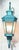 Contemporary Monumental Coach Style Brass & Bronze Wall Lantern With Verdigris Finish . For Sale - Image 3 of 15