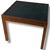 Wood Mid-Century Modern Side Table with Black Inset Top For Sale - Image 7 of 9